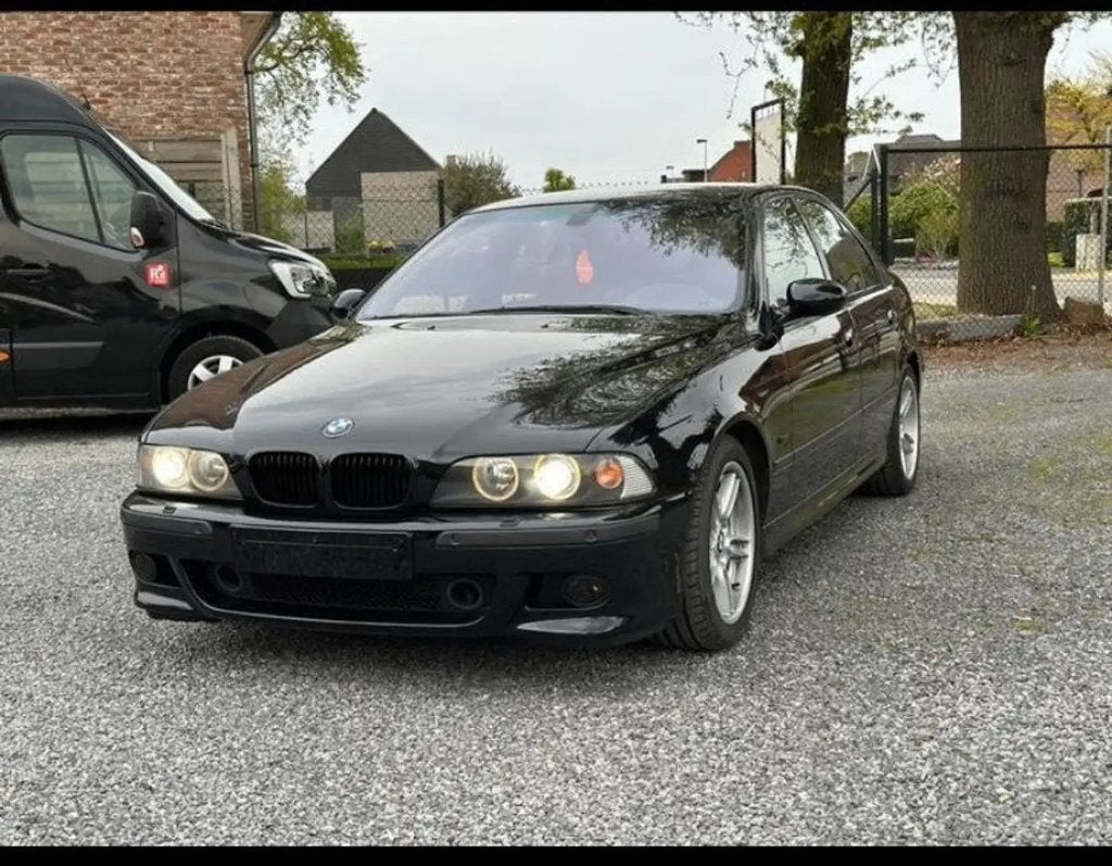 BMW E39 530D M-Pakket Individual 2003, Auto's, Achterwielaandrijving, Blauw, Leder, Bruin