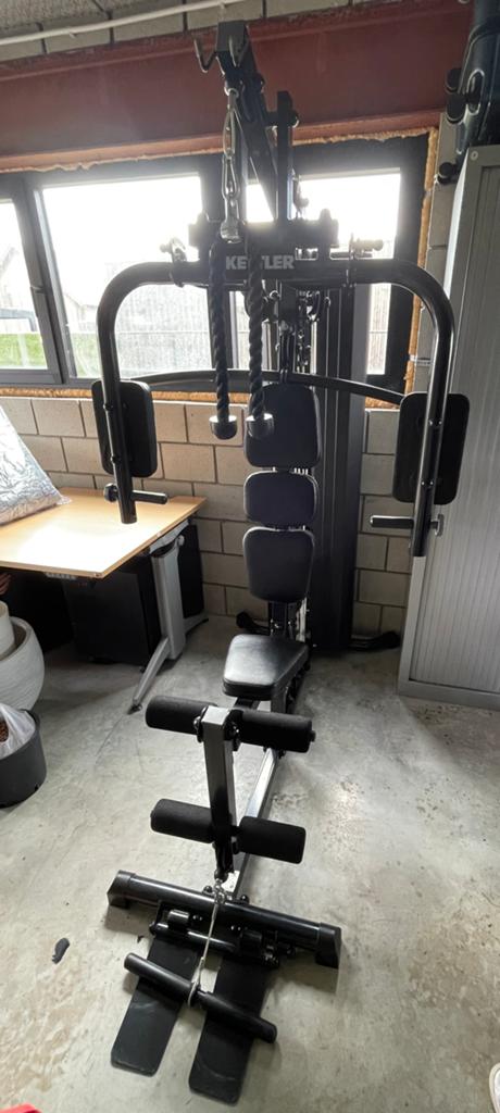 Premium Kettler Multigym Home Gym tot 80kg Nieuwstaat, Ophalen, Zo goed als nieuw, Benen, Krachtstation