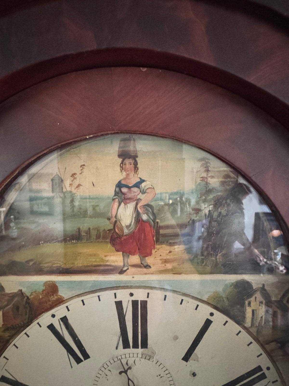 Antieke “Grandfather” staande klok, Antiek en Kunst, Ophalen
