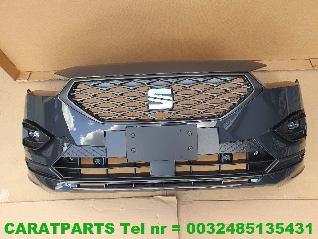 5FJ807221E fr bumper Tarraco FR voorbumper I7F Urano Grey, Ophalen, Gebruikt, Voor, Bumper