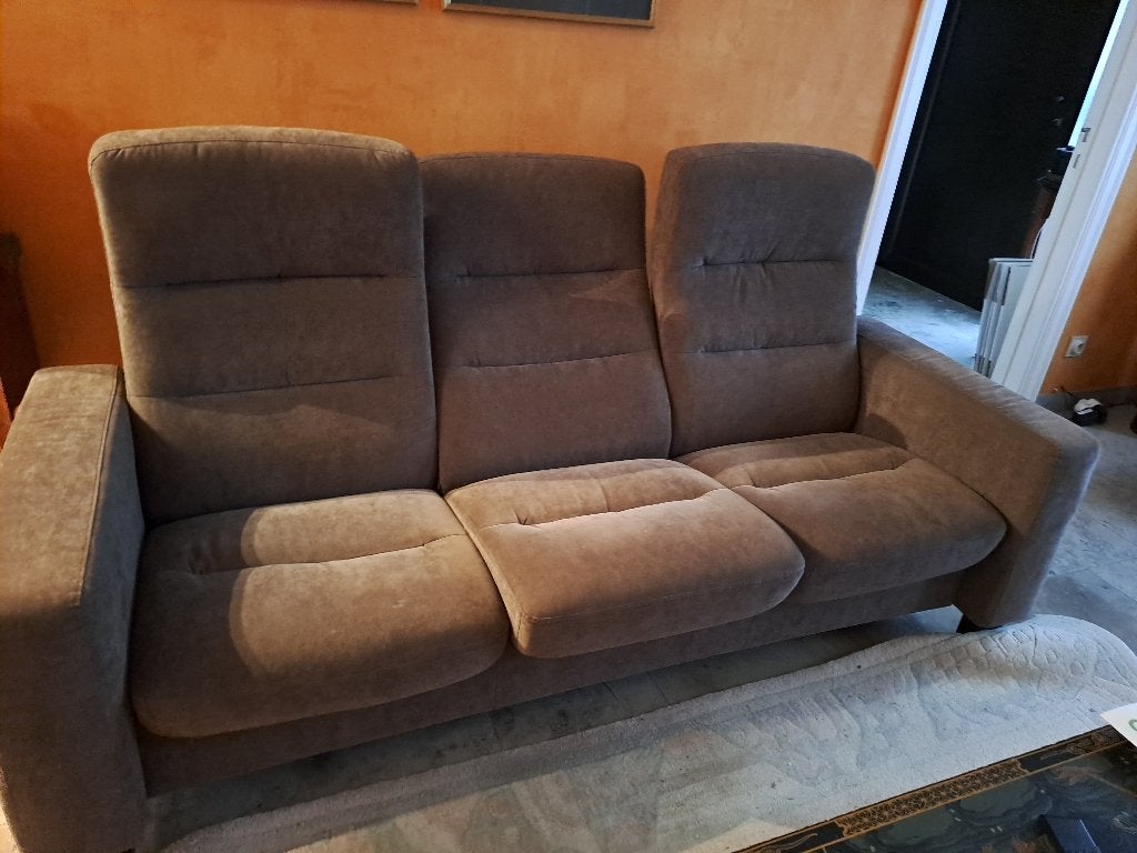 stressless zetel, Huis en Inrichting, Ophalen, Zo goed als nieuw, Driepersoons, Rechte bank