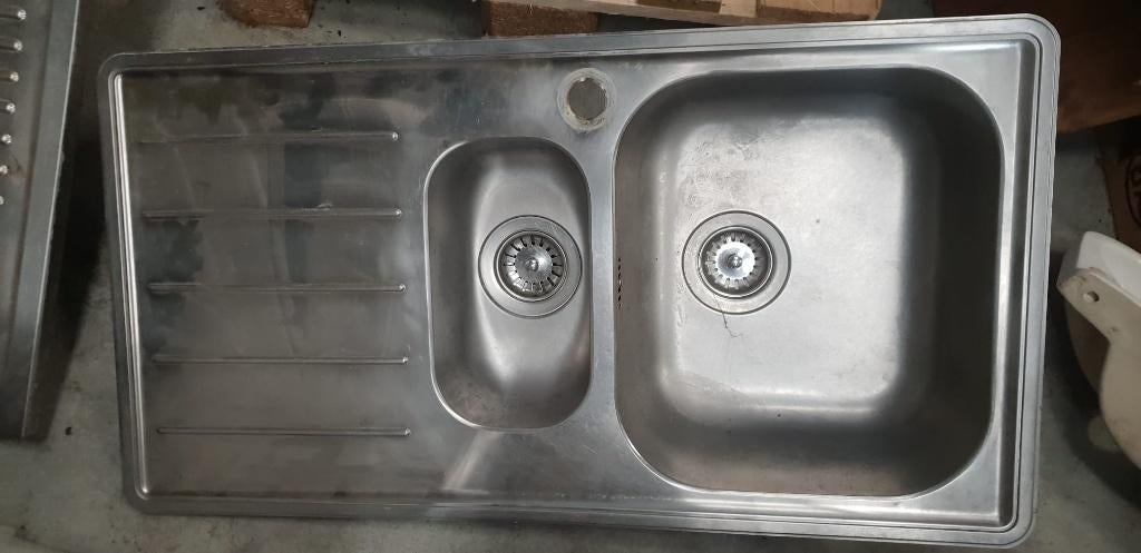 Évier - évier (1,5) - 90x48, Maison & Meubles, Cuisine | Éléments de cuisine, Enlèvement, Utilisé, 25 à 50 cm, 50 à 100 cm