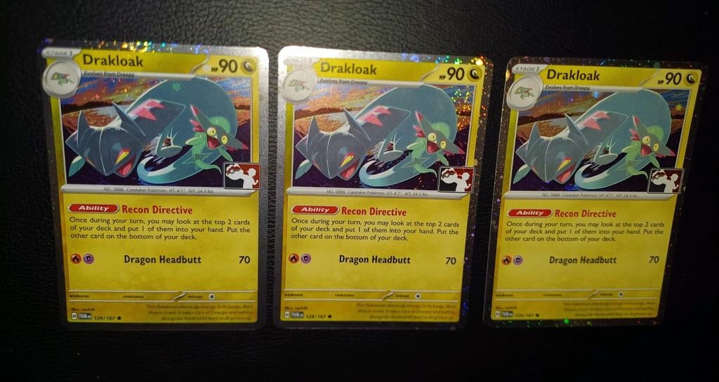 Modern Era: 3x Drakloak 129/167 Cosmic Holo PPS6, Ophalen of Verzenden