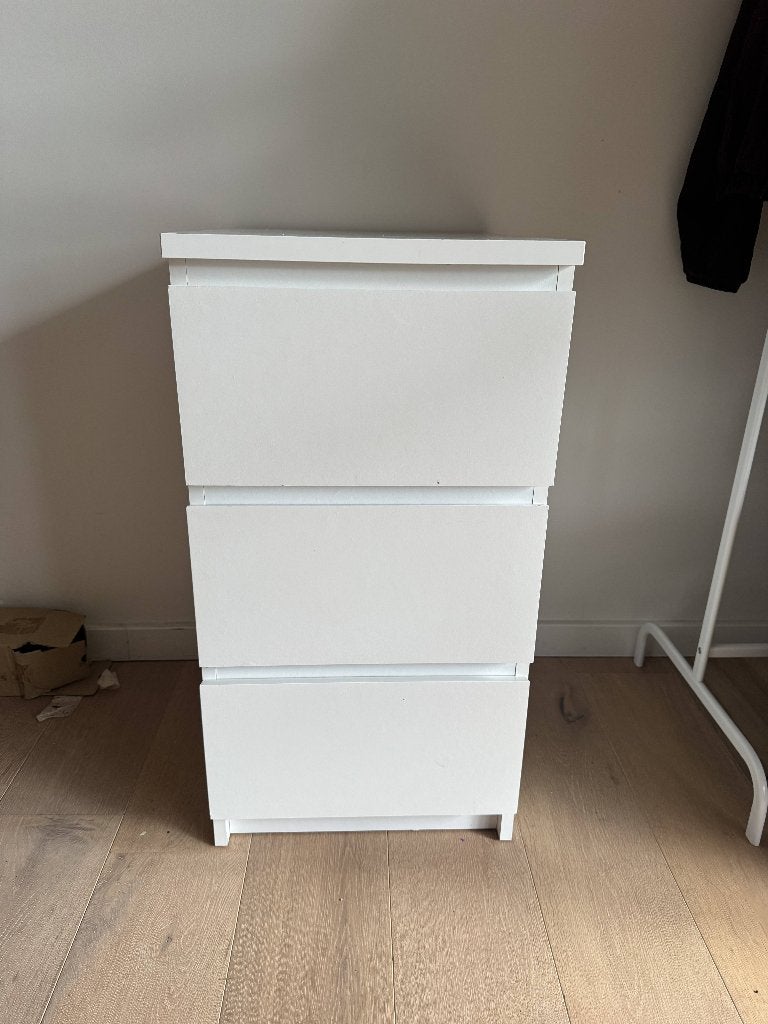 Ikea ladenkast wit, Ophalen, Minder dan 50 cm, Gebruikt, 3 of 4 laden