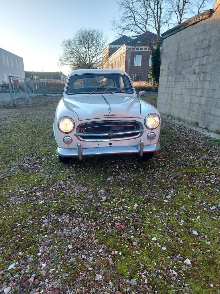 Peugeot 403 sedan, Auto's, 4 deurs, Wit, Grijs, Particulier