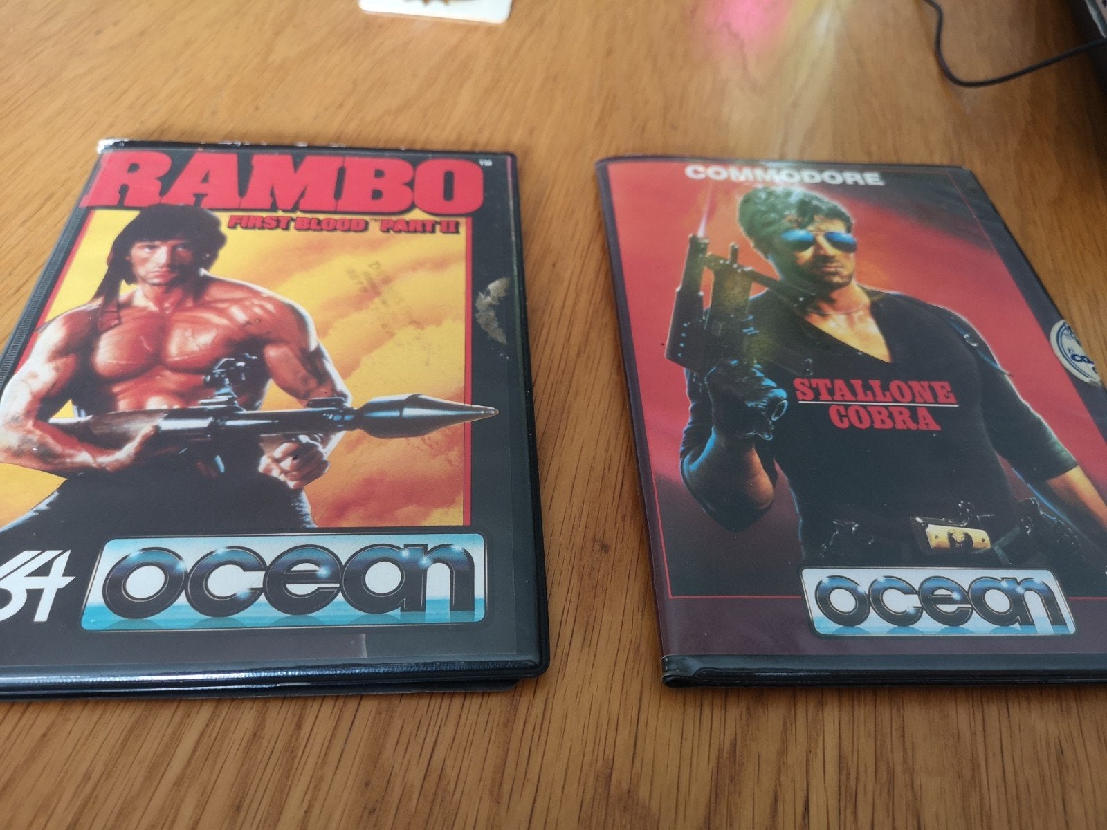 mooie set van 2 vintage Commodore 64 games van Ocean Softwar, Computers en Software, Vintage Computers, Ophalen of Verzenden
