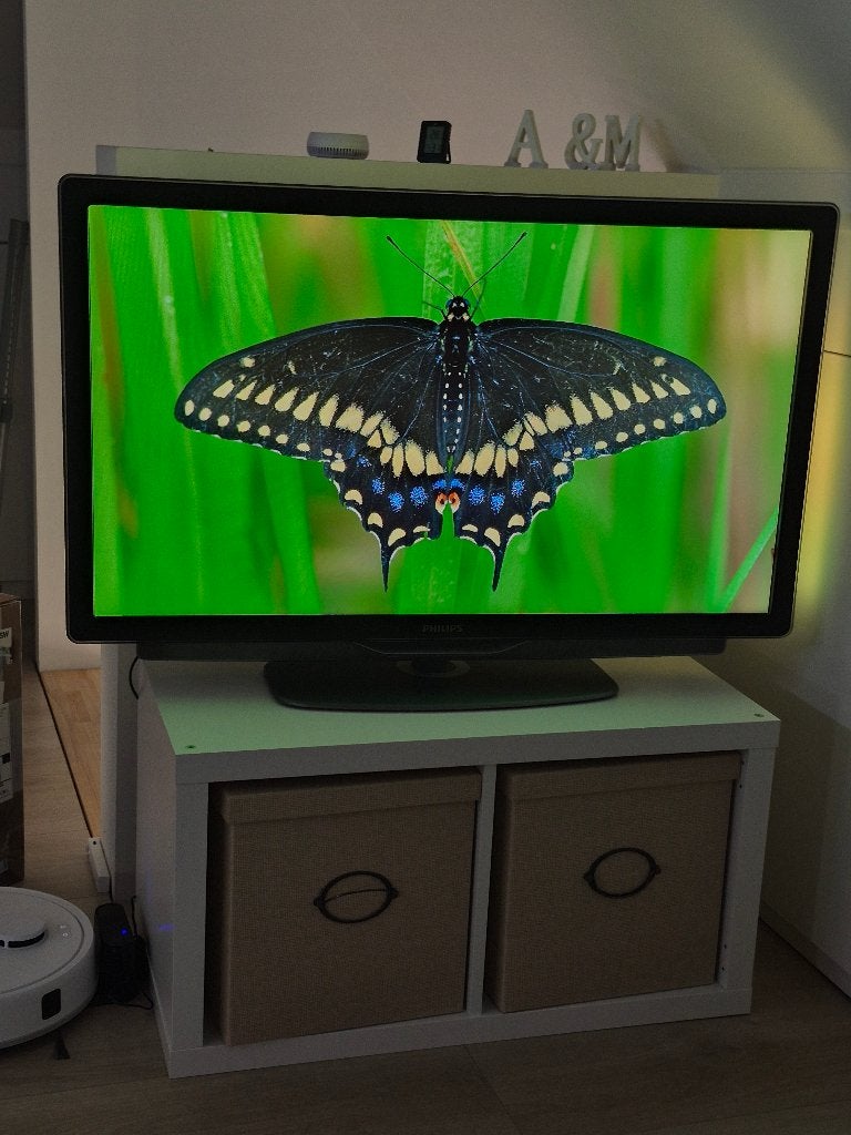 Philips tv met afstandsbediening, Ophalen, Philips, LED, Zo goed als nieuw