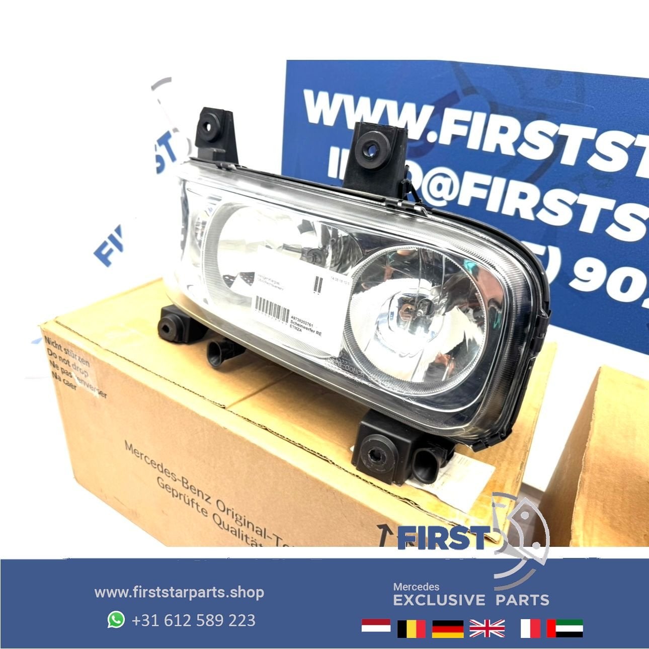 W973 MERCEDES ATEGO 973 KOPLAMP RECHTS A9738202761 2015 orig, Éclairage, Utilisé, -, -
