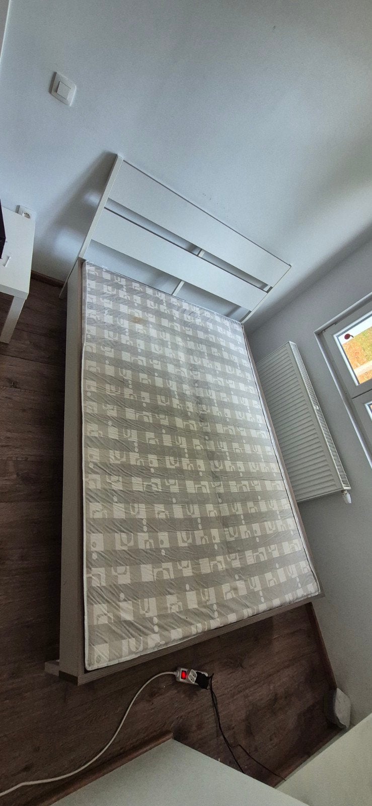 lit ikea 140/200cm, Huis en Inrichting, Slaapkamer | Bedden, Ophalen, Gebruikt, Wit, Tweepersoons