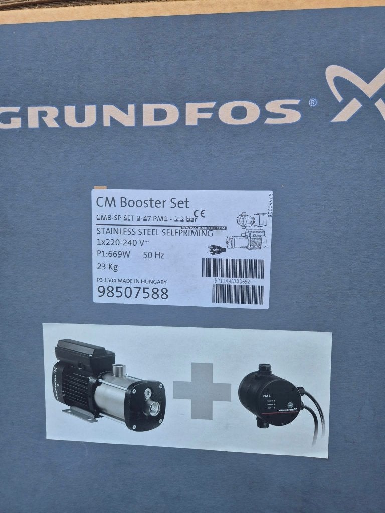Grundfos CMB-SP 3-47 PM1-22 regenwaterpomp / hydrofoorpomp, Enlèvement, Neuf, Électrique, Pompe d'appoint