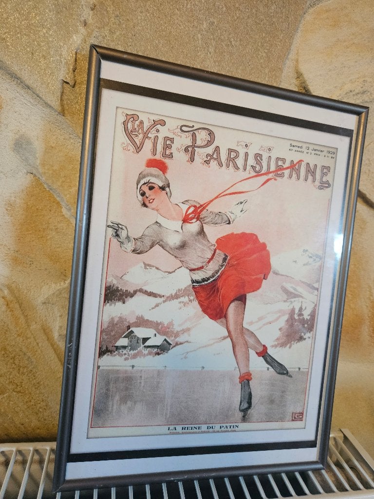 Vintage La Vie Parisienne 1929 - Art Deco - 22x32cm, Minder dan 50 cm, Gebruikt, Ophalen of Verzenden, Print