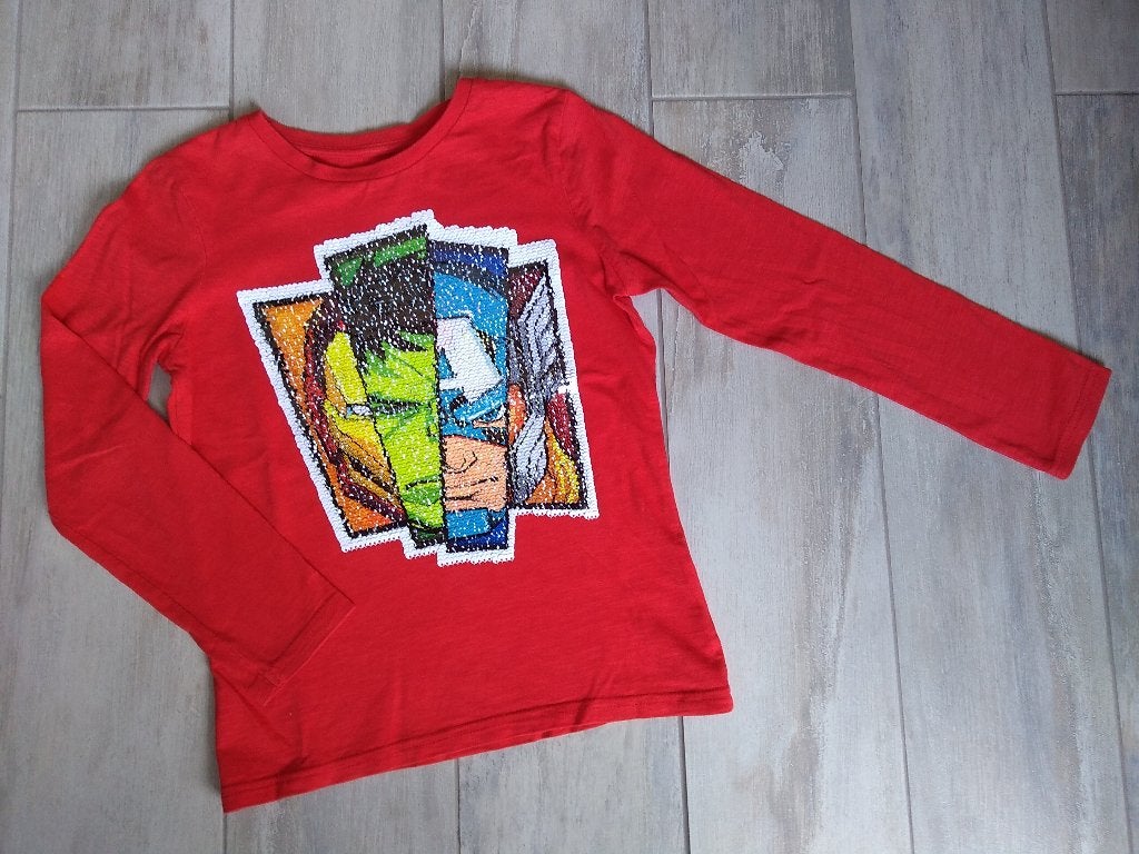 ★ M128 - Longsleeve Marvel, Ophalen of Verzenden, Zo goed als nieuw, Jongen, Shirt of Longsleeve