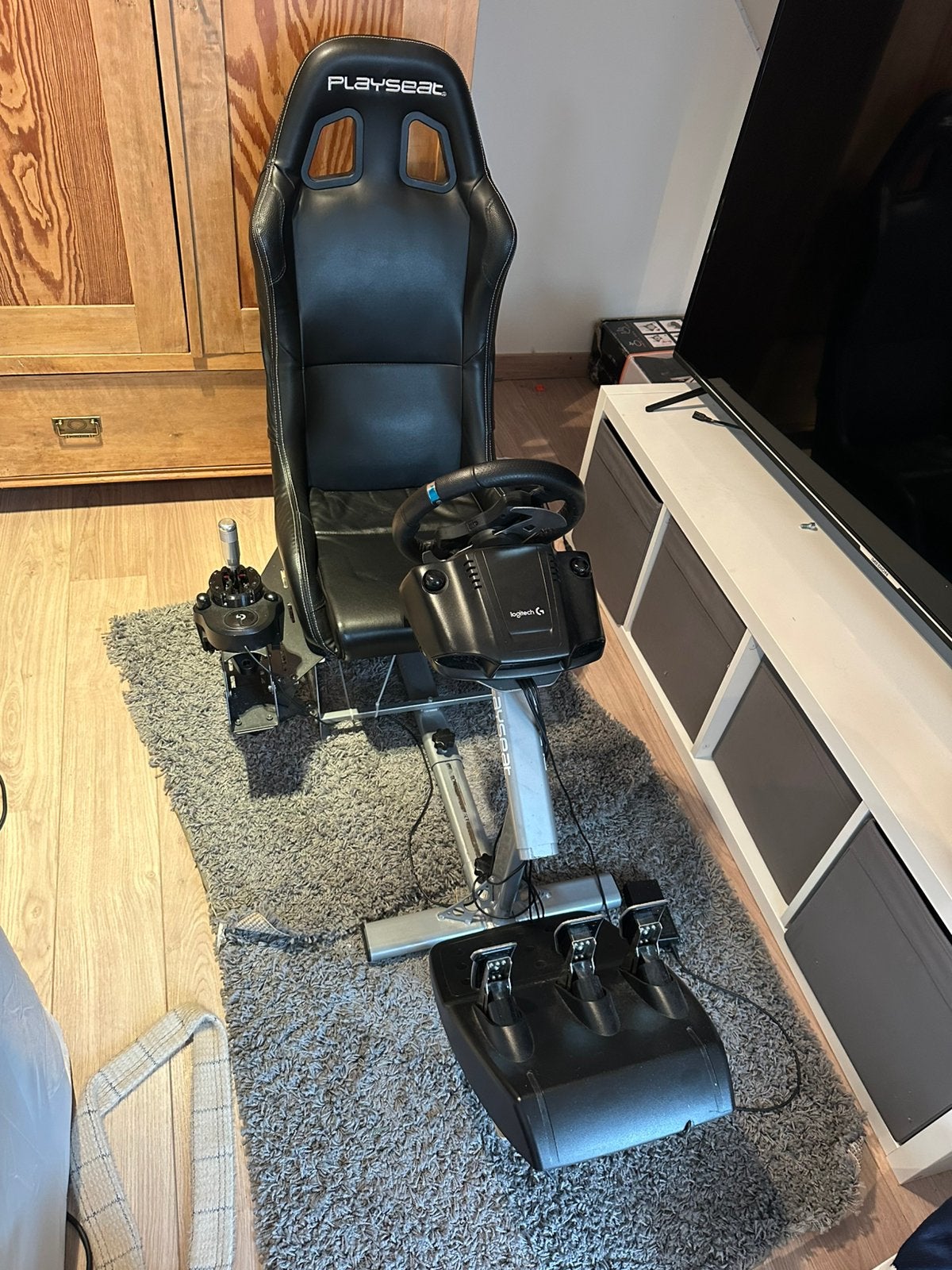 Complete logitech g29 racing playseat, Games en Spelcomputers, Ophalen, Zo goed als nieuw, Playseat of Racestoel, PlayStation 4