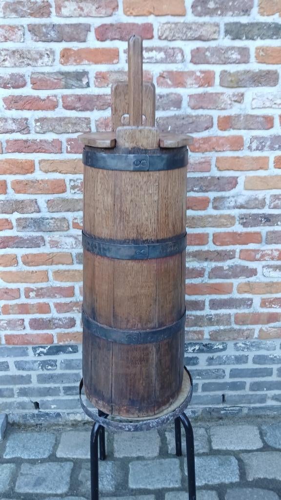 antiek botervat,ton,zie omschrijving, Antiquités & Art, Antiquités | Outils & Instruments, Enlèvement