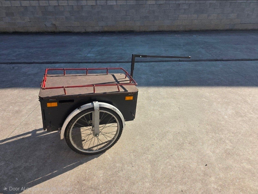 fiets-kartaanhangwagen, Opvouwbaar, Ophalen of Verzenden, Zo goed als nieuw, 80 kg of meer