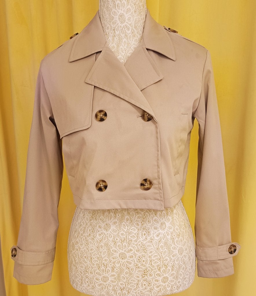 Trench-coat court Primark. Taille 10-11 ans/148 cm, Neuf, Enlèvement ou Envoi, Primark, Taille 36 (S)