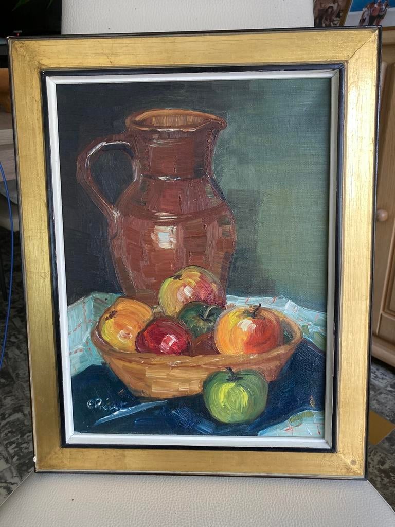 Belle peinture à l'huile d'une nature morte, Antiquités & Art, Enlèvement ou Envoi