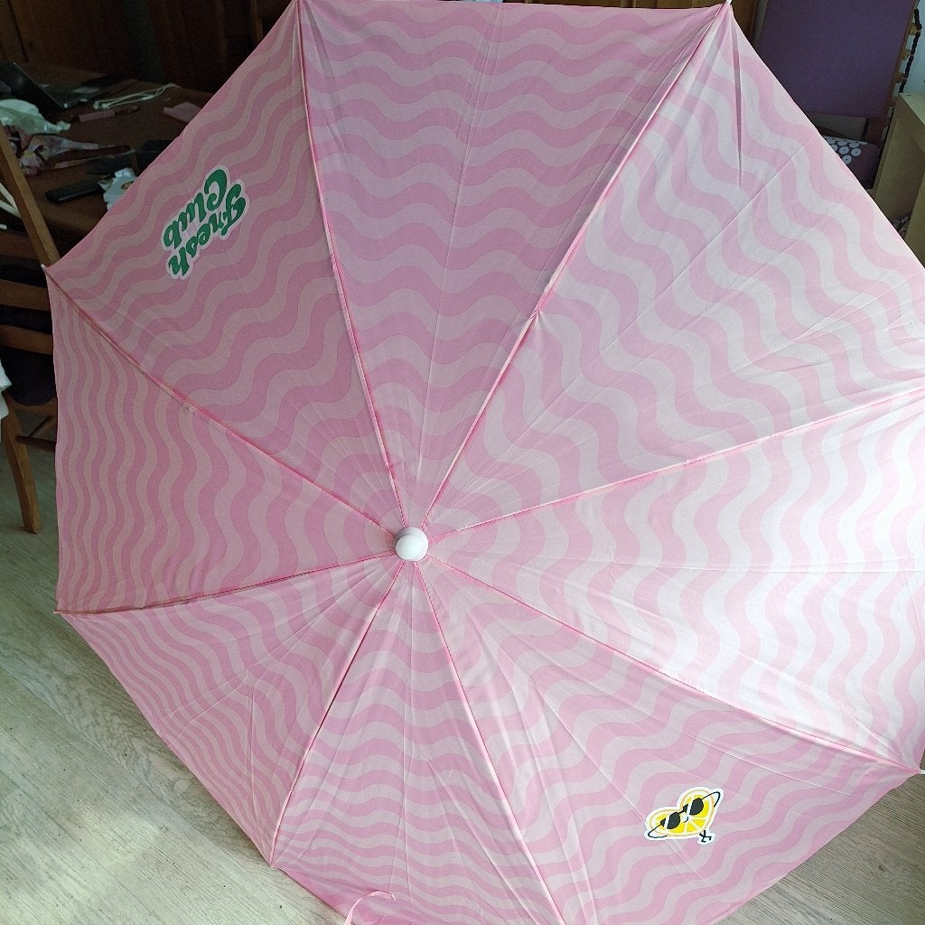 Parasol eenmalig gebruikt,180 cm in origeneel inpakking,zgan
