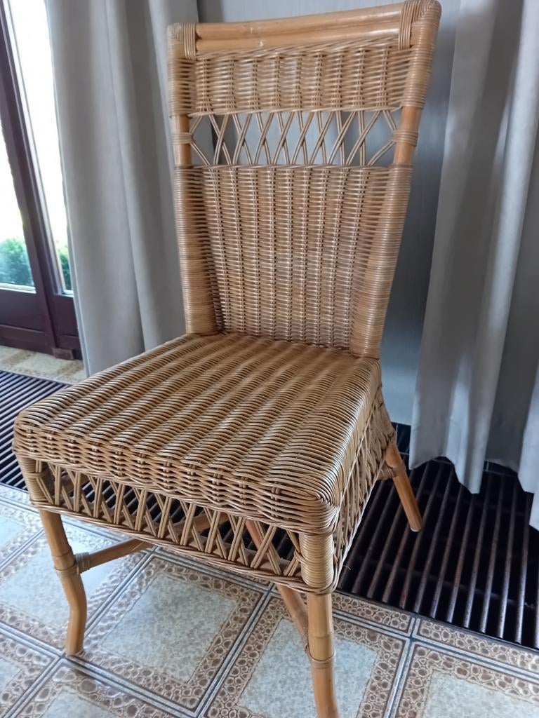 Rieten stoelen 8stuks prijs per stuk, Enlèvement