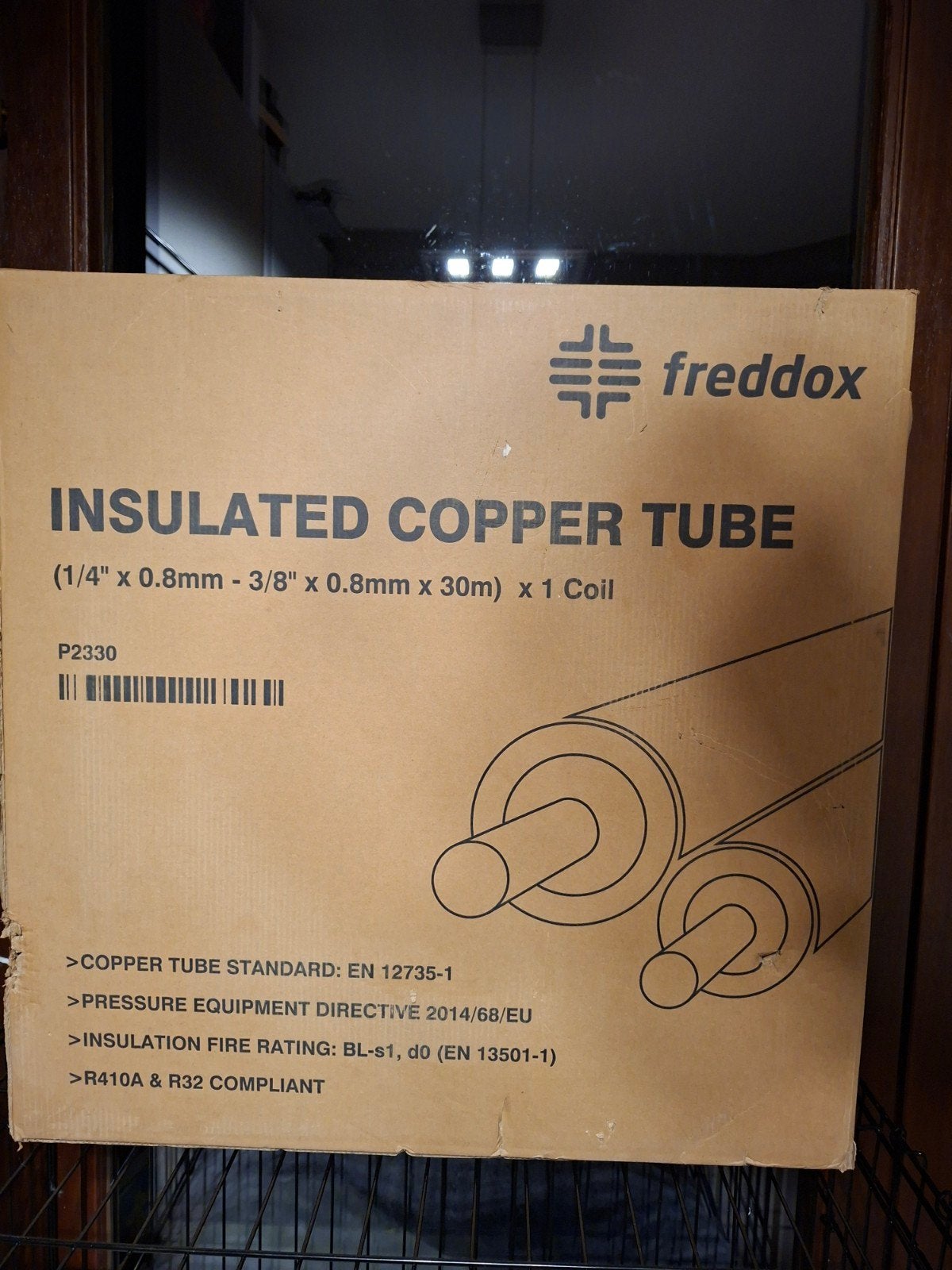 nieuwe geïsoleerde koperen buis., Doe-het-zelf en Bouw, Ophalen, Nieuw, Overige typen