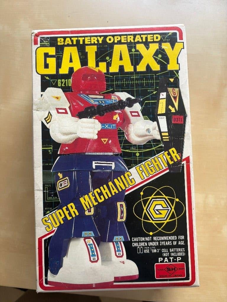 Vintage Galaxy Super Mechanic Fighter Robot – Japan, Ophalen, Zo goed als nieuw, Complete set, Space