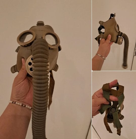 Kinder vintage gasmasker 2A, Verzamelen, Ophalen, Overige soorten
