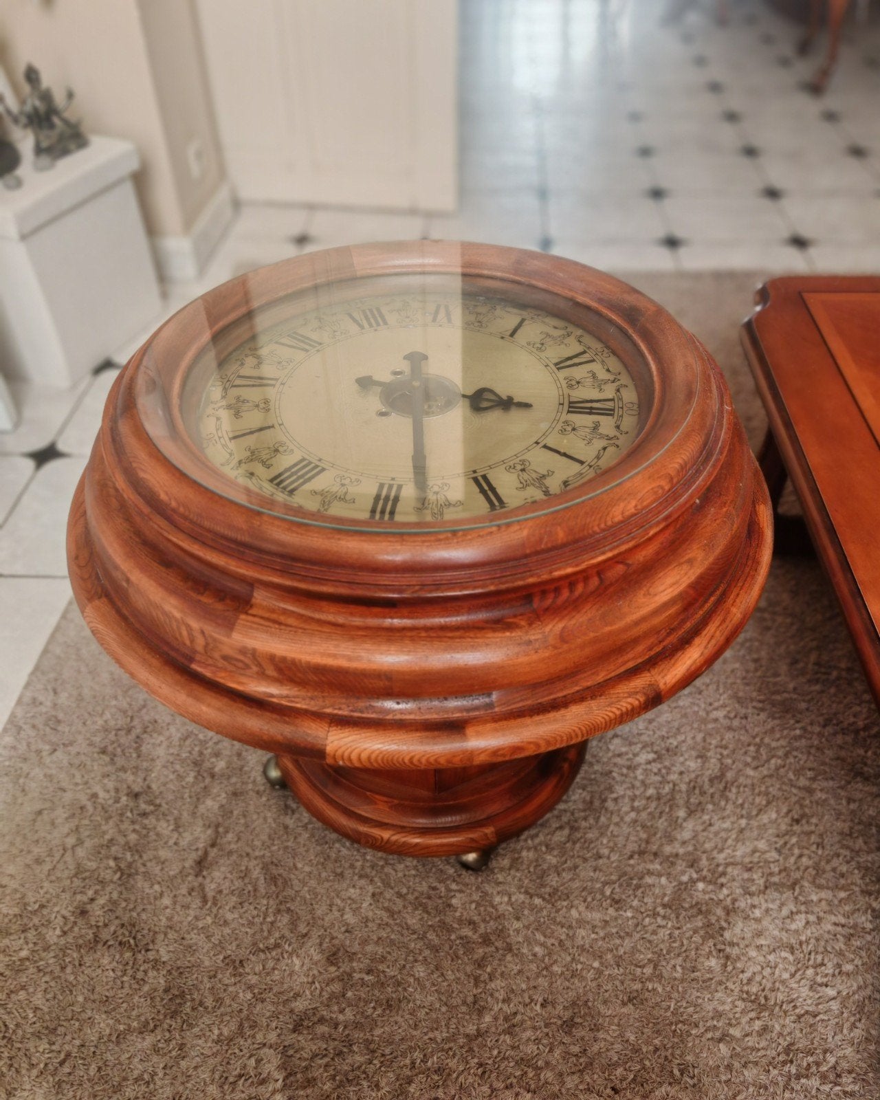 Table basse horloge, Enlèvement, Utilisé, Bois, Mobile
