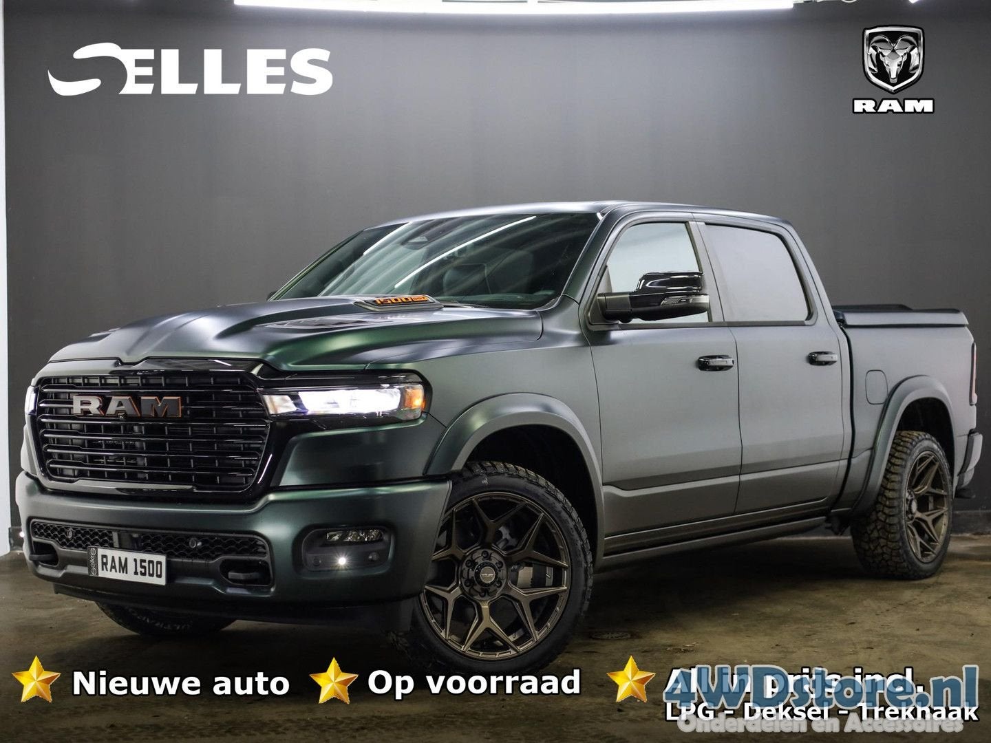 Dodge Ram 1500 2025 3.0L HURRICANE LARAMIE Night Premium | B, Capteur de stationnement, Achat, Carnet d'entretien, Automatique