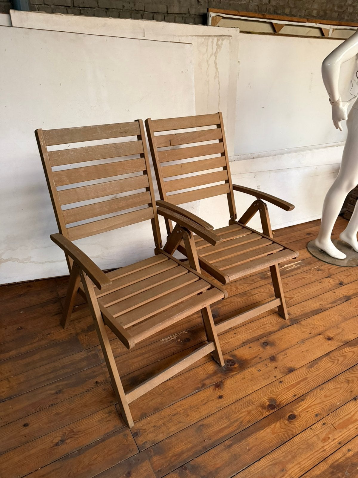 Terrasstoelen (openklapbaar), Ophalen, Gebruikt