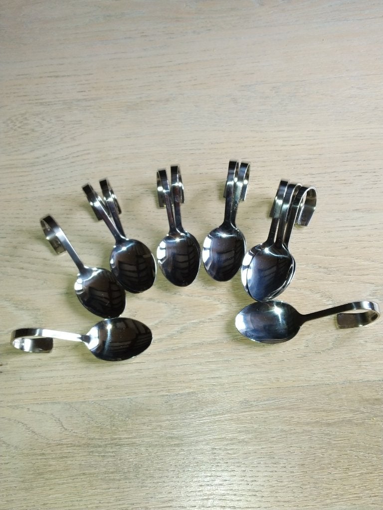 snacks, cuillères, Enlèvement ou Envoi, Utilisé, Inox ou Chrome