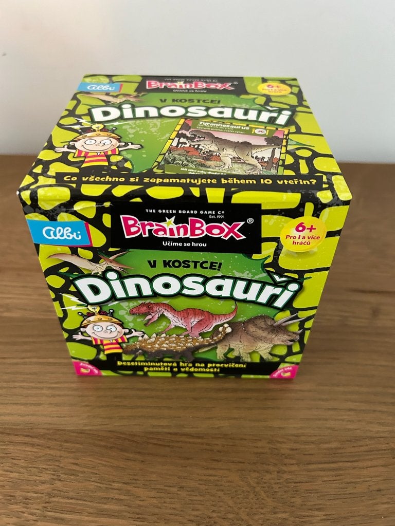 BrainBox Dinosauriërs-Het Geheugenspel, Tsjechisch, Nieuw!, Drie of vier spelers, Ophalen of Verzenden, Nieuw, Albi