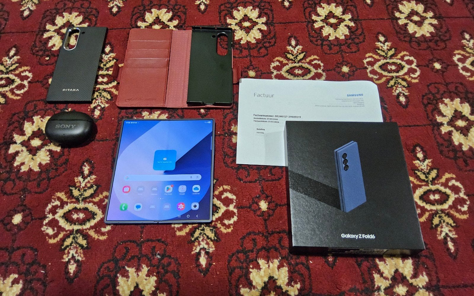 Samsung Galaxy Z Fold 6, presque neuf avec certificat de gar, Télécoms, Téléphonie mobile | Samsung, Enlèvement ou Envoi, Galaxy Z Fold