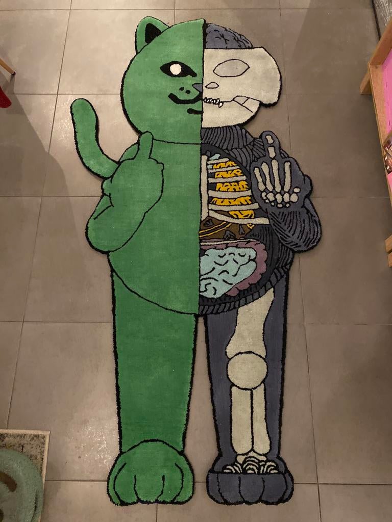 Ripndip nermal anatomy kaws rug, Ophalen