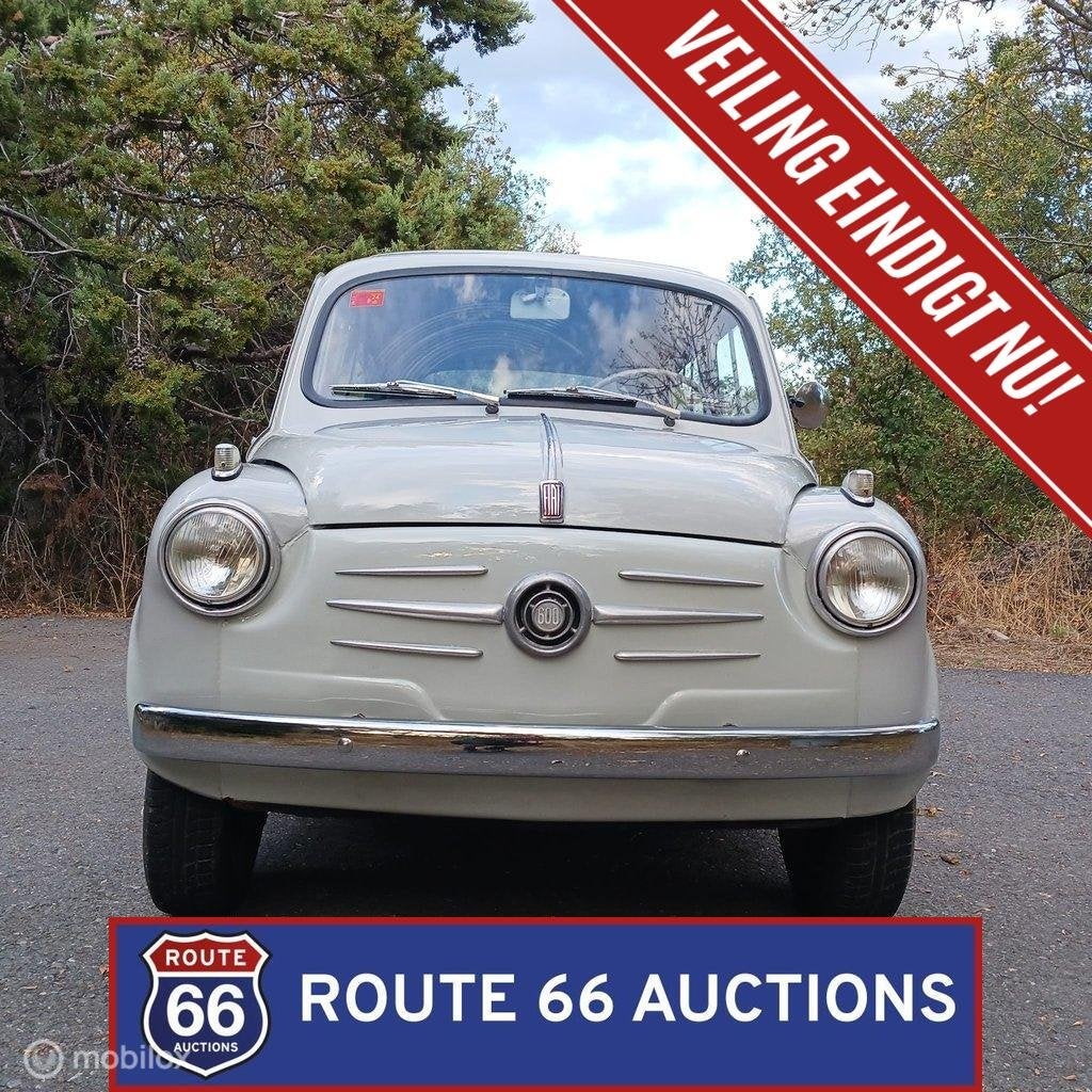 Fiat 600 | 1955 | Route 66 Auctions, Achat, Entreprise, Boîte manuelle, Autre carrosserie