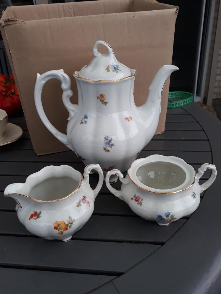 koffiepot, melk en suikerpotje Chodziez, Enlèvement ou Envoi