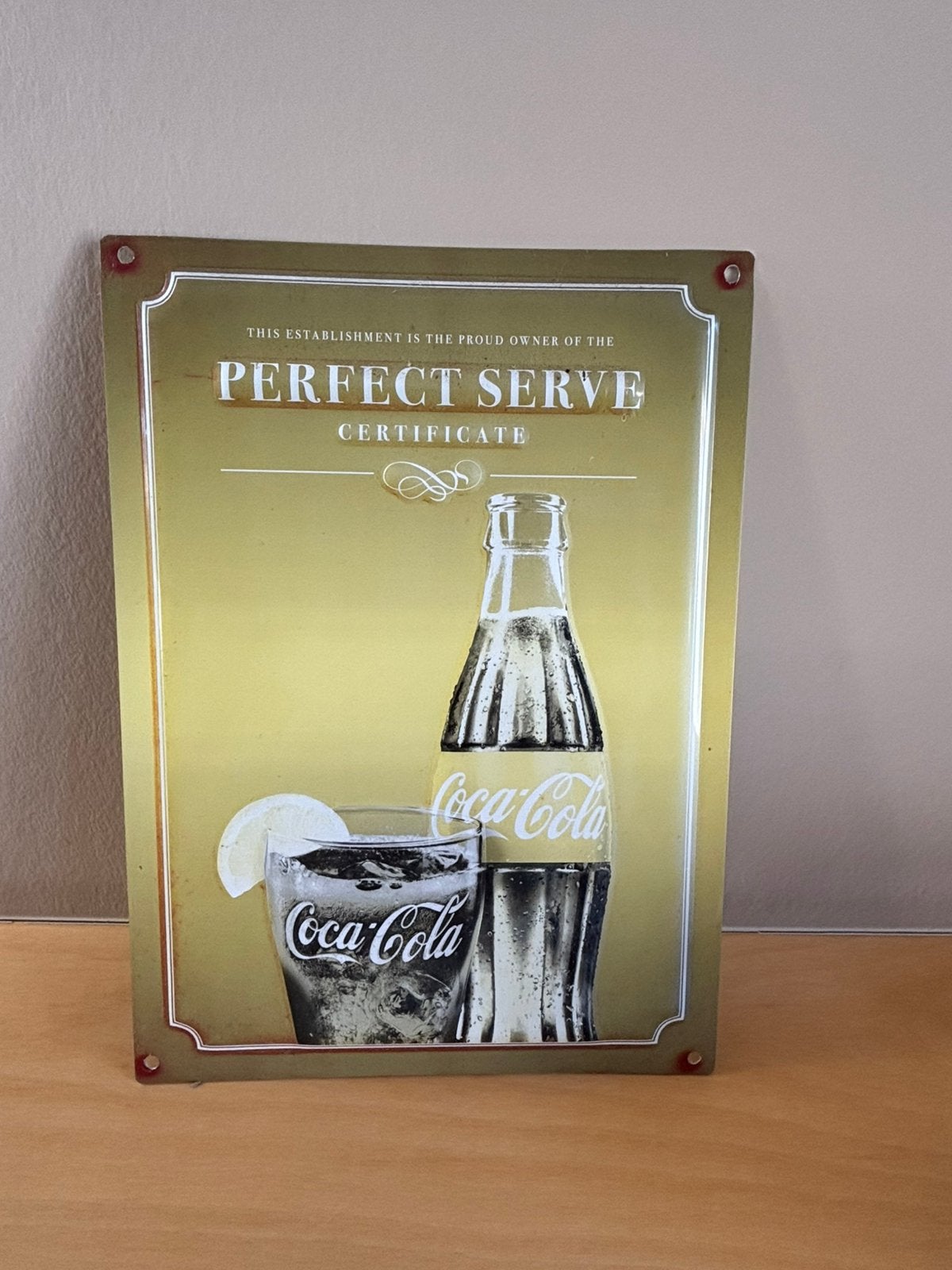 Coca cola reclamebord, Verzamelen, Ophalen of Verzenden, Zo goed als nieuw, Reclamebord
