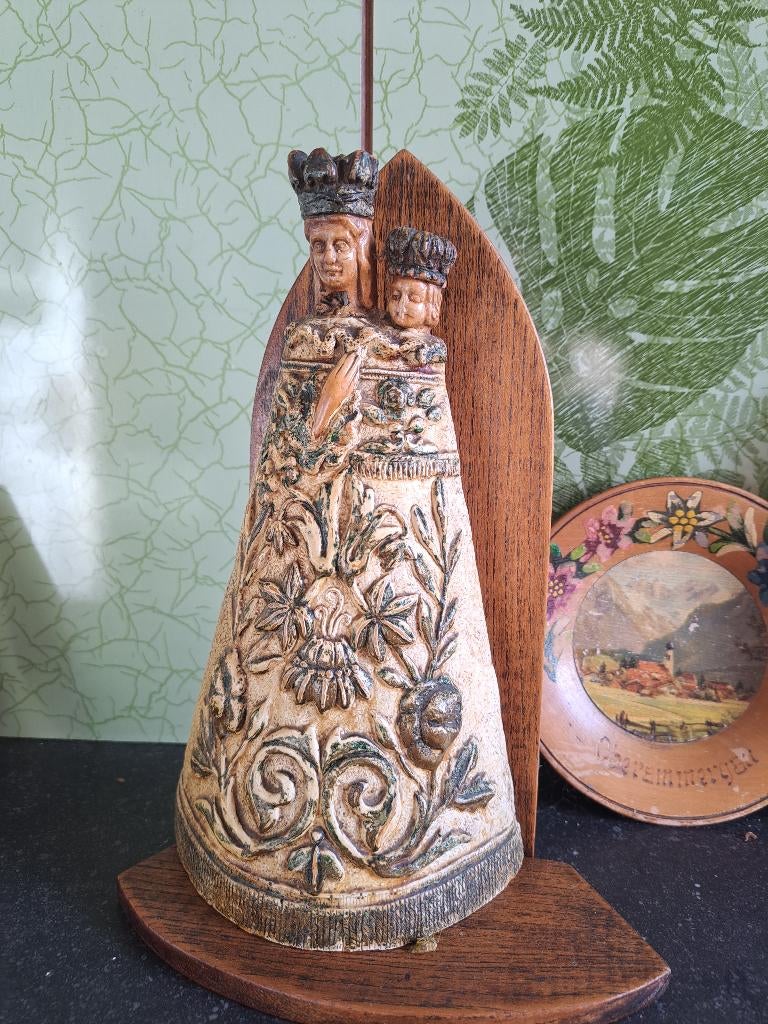 Vintage Onze Lieve Vrouw Van Scherpenheuvel Madonna met kind, Antiek en Kunst, Ophalen