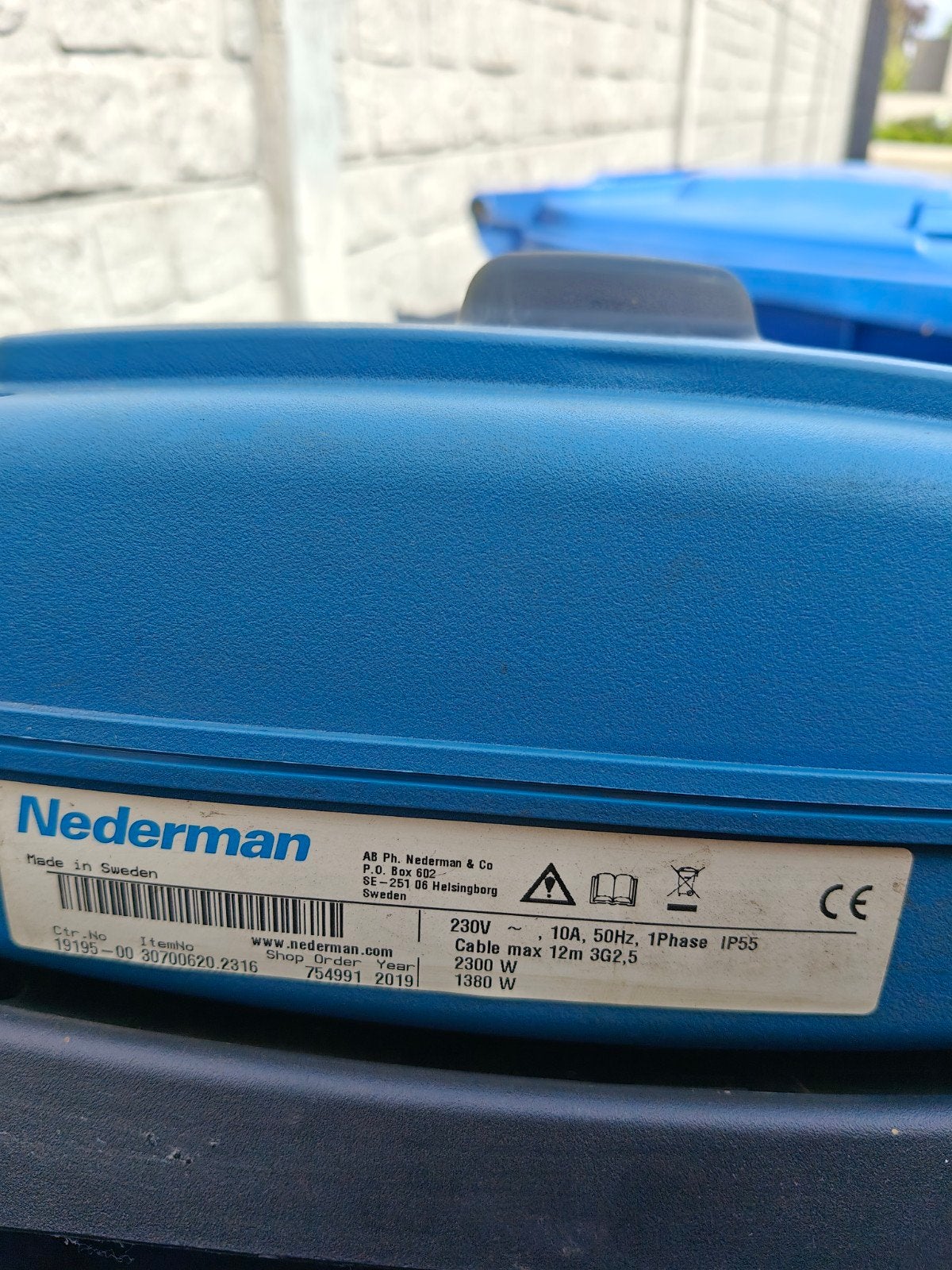 Kabel Haspel van het merk nederman, Enlèvement