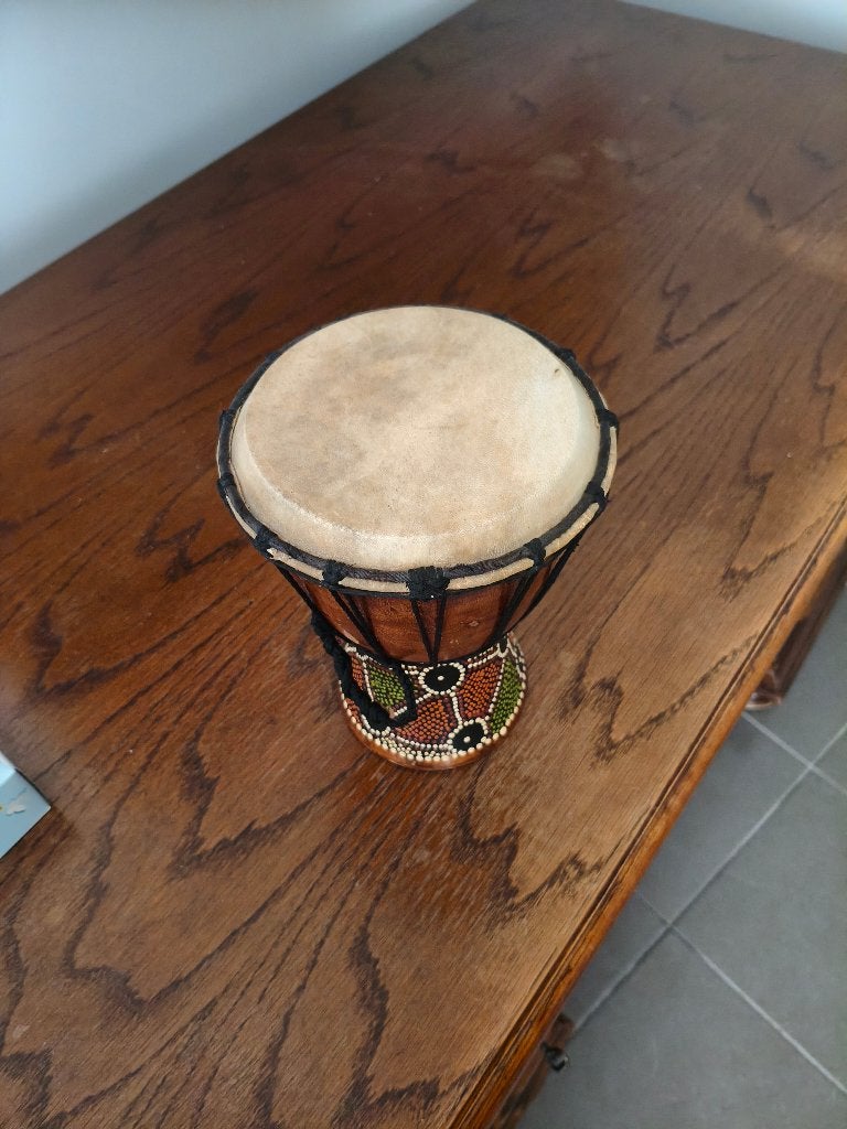 Leuke mini-djembe – Percussie / Decoratie, Muziek en Instrumenten, Drumstellen en Slagwerk, Ophalen, Gebruikt, Overige merken