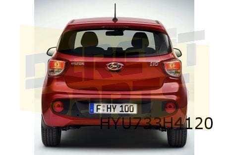 Hyundai i10 (1/17-2/20)  achterbumper (bij PDC) (te spuiten), Neuf, Arrière, -, Hyundai