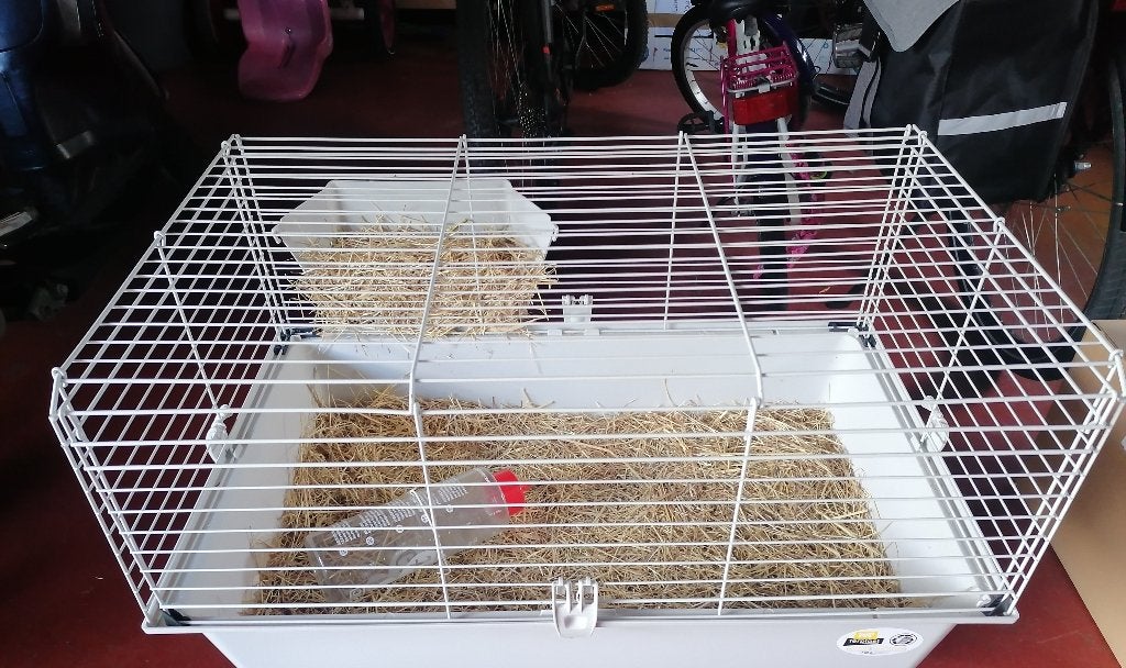 Te koop:konijnehok, Moins de 60 cm, 75 à 110 cm, Cage, Comme neuf
