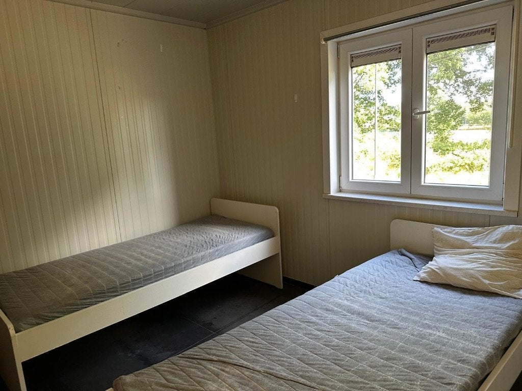 4x IKEA eenpersoonsbed 90x200 + matras + lattenbodem, Ophalen, Gebruikt, Eenpersoons, Bedbodem