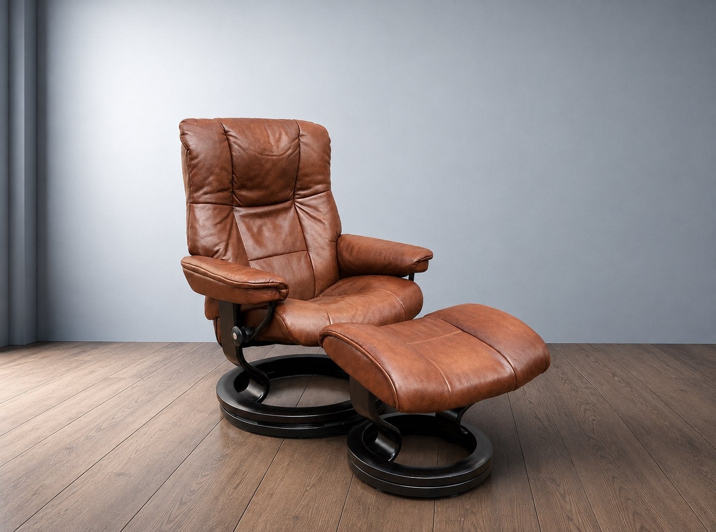 Verbluffend mooie Stressless Mayfair & hocker, Ophalen of Verzenden, Zo goed als nieuw, Leer