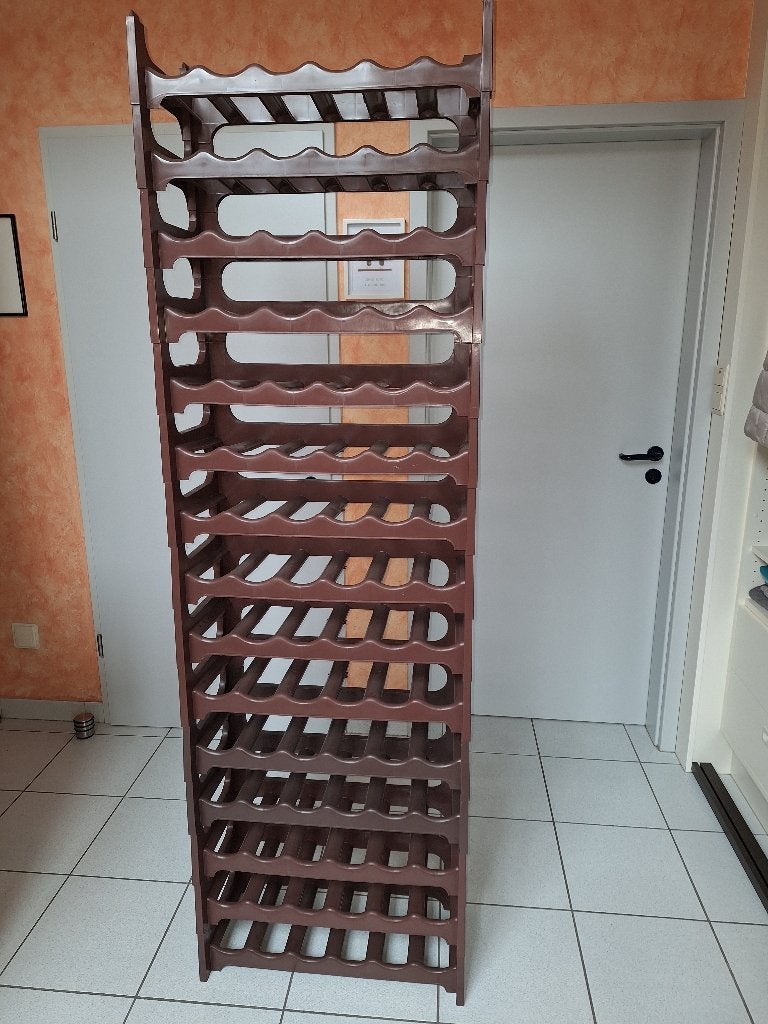 kunststof wijnrekken, Ophalen, Kunststof, 5 tot 15 flessen, Zo goed als nieuw
