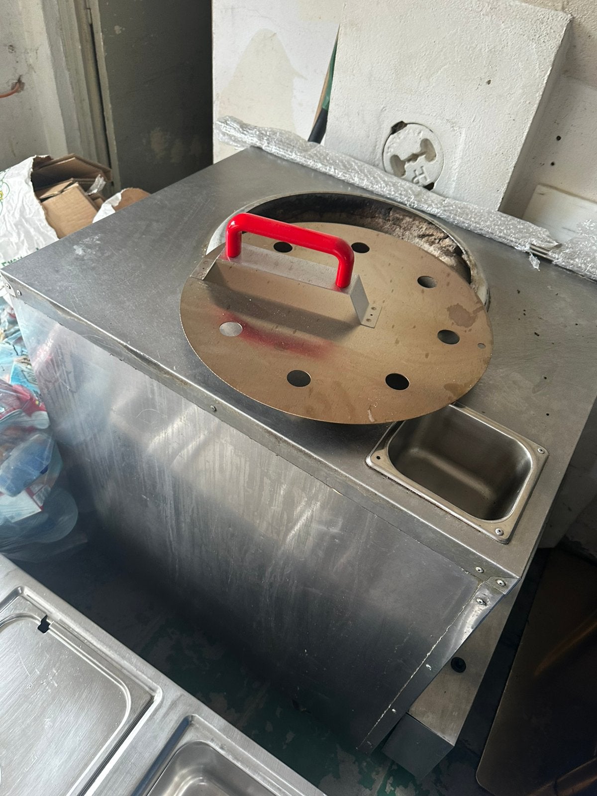 Tandoor voor BBQ fo voor nana, Ophalen