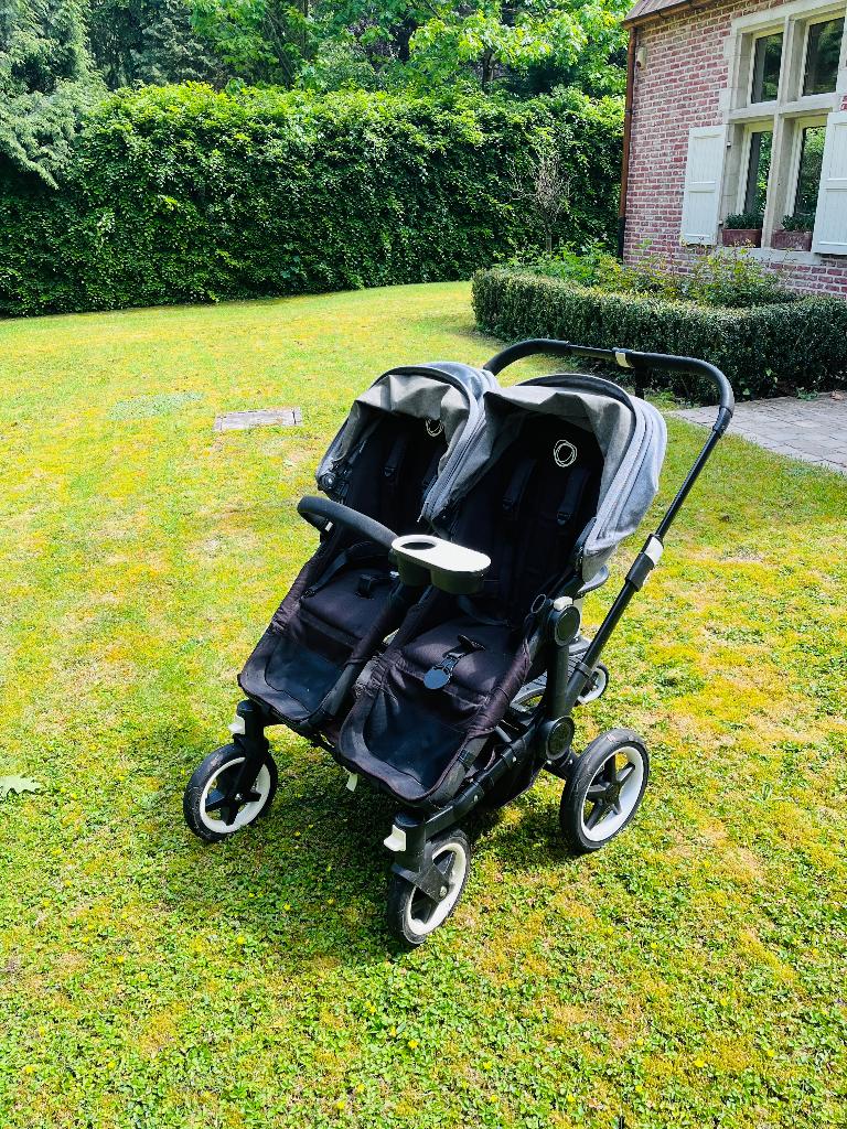 Bugaboo donkey duo, Enfants & Bébés, Buggys, Utilisé, Autres marques, Modèle duo, Protection de pluie, Dossier réglable, Ombrelle