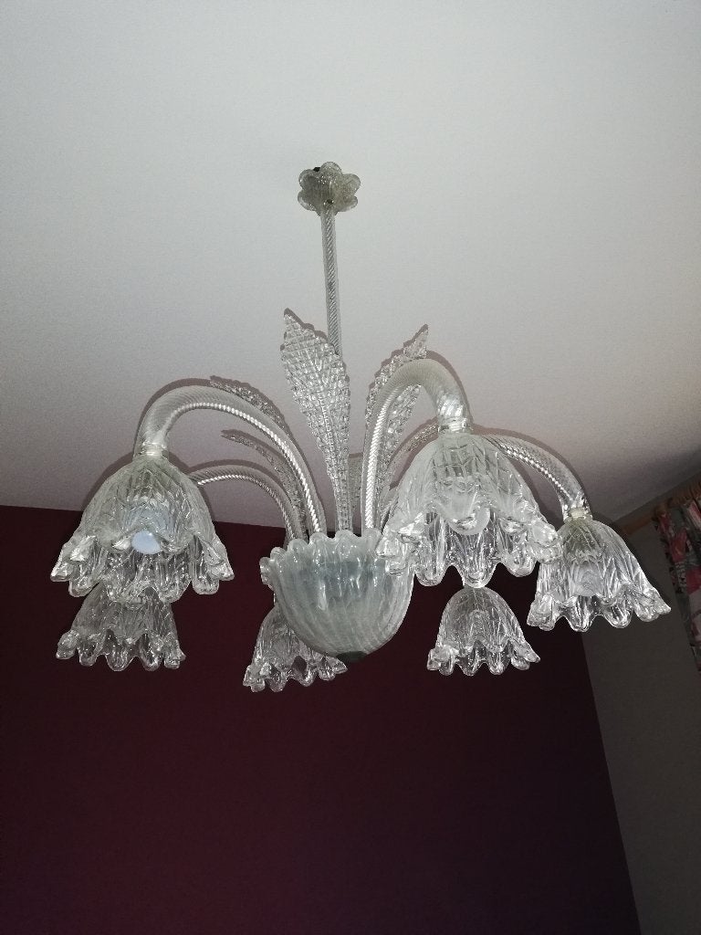 Mooie antieke luster in Murano glas (Venetië), Antiquités & Art, Enlèvement