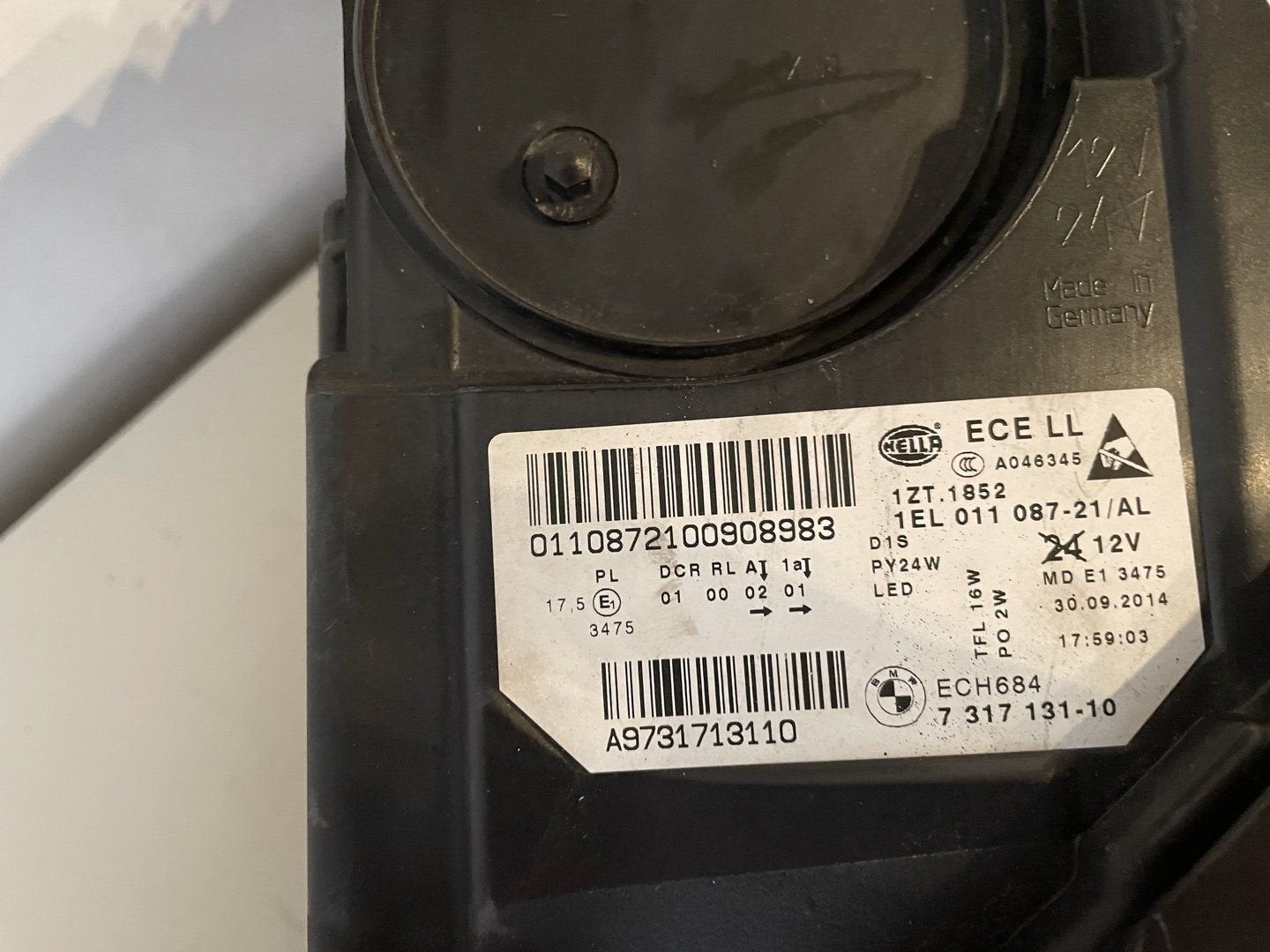KOPLAMP BMW 5 SERIE F10 F11 XENON ADAPTIVE LED RECHTS 742415, -, Utilisé, -, Enlèvement ou Envoi