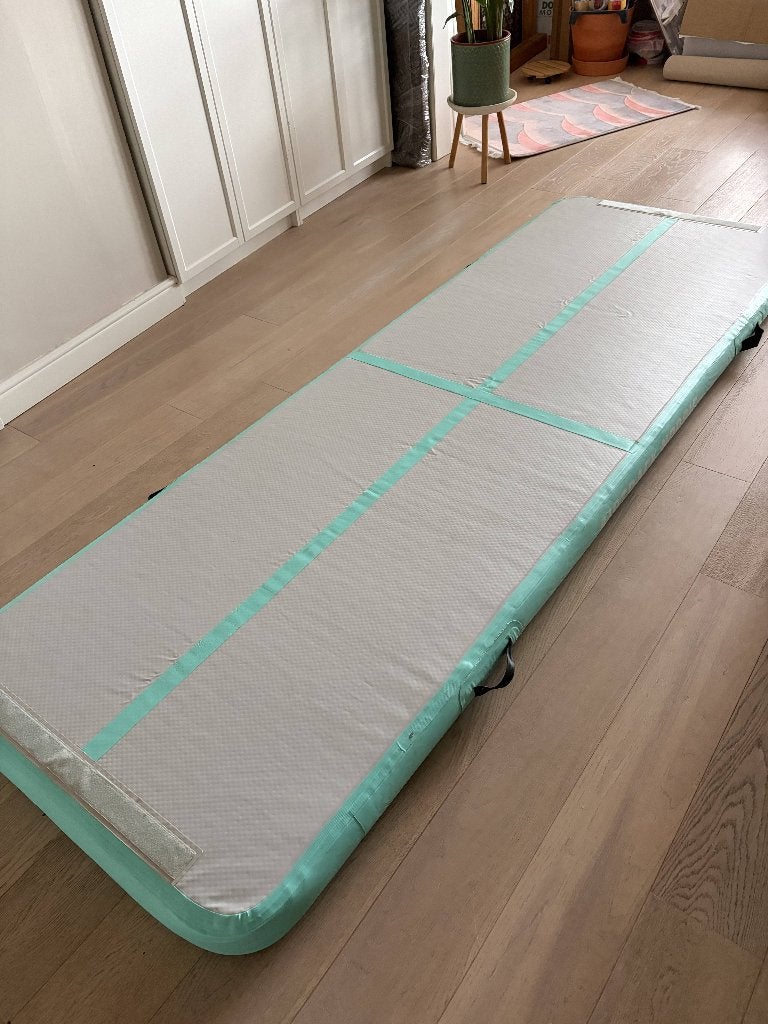 AirTrack Nordic 3 m × 1 m × 10 cm– pomp + draagtas, Sport en Fitness, Ophalen, Zo goed als nieuw, Materiaal