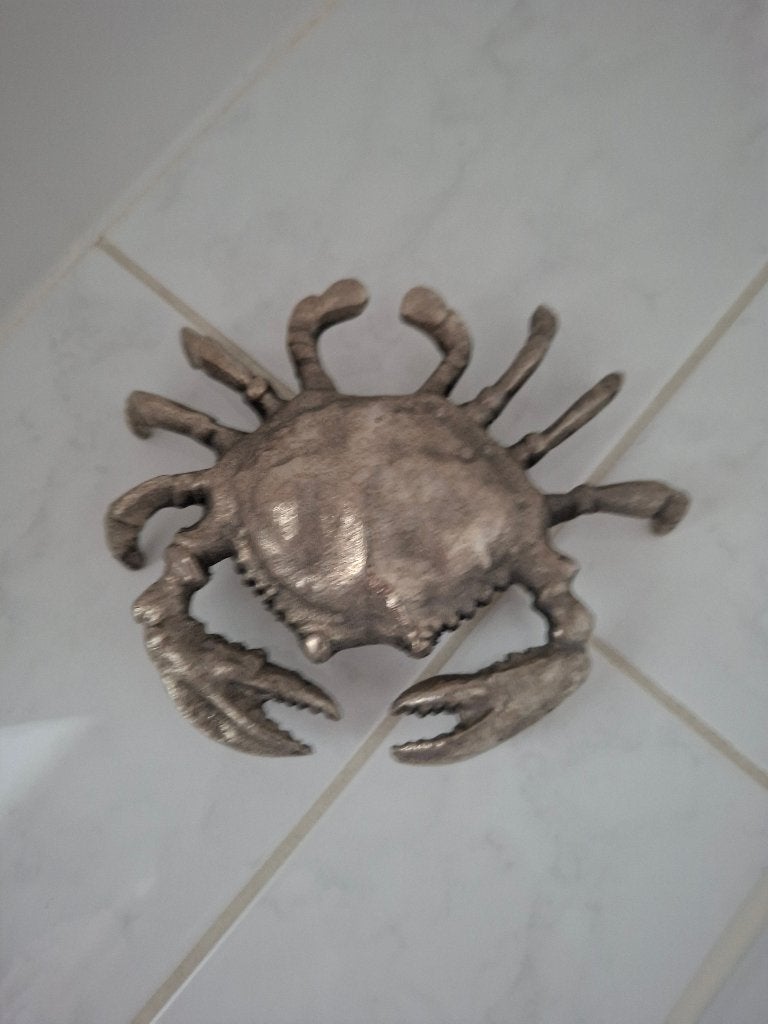 Crabe Rivièra Maison - nouveau, Maison & Meubles, Accessoires pour la Maison | Autre, Neuf, Métal, Argent, Campagnard, Enlèvement ou Envoi
